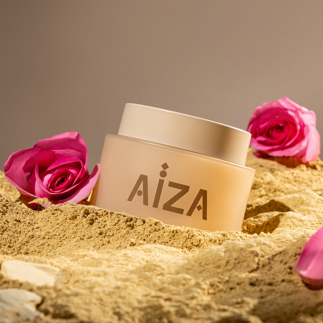 Display of Aiza SHR 1250 skincare bottle for beauty catalog
